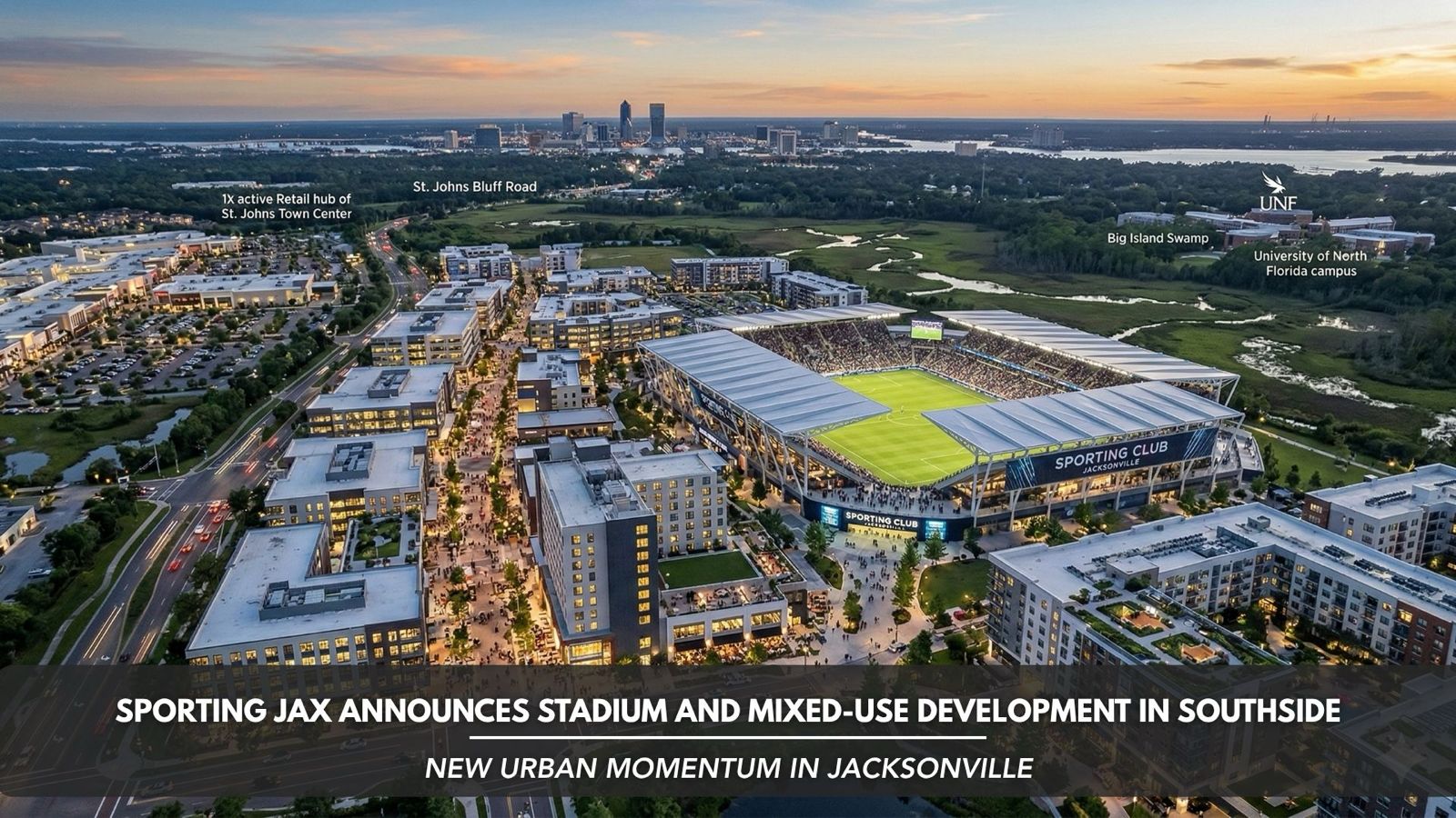 Sporting Club Jacksonville plans soccer stadium and mixed-use development in Southside